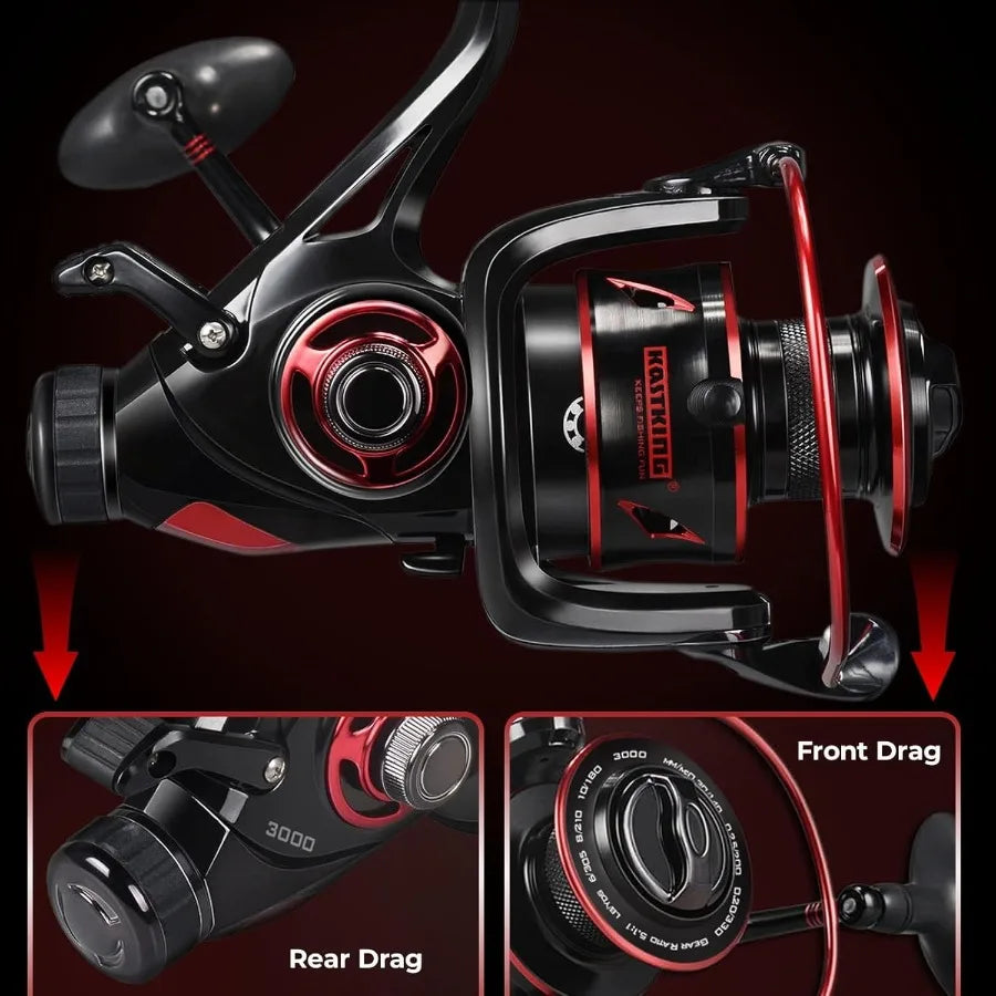 KastKing Sharky Baitfeeder III Spinning Reel With Carbon Fiber Drag