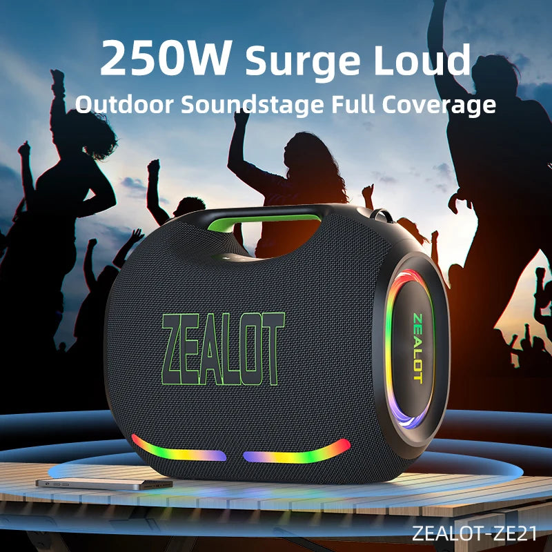 Zealot Portable Bluetooth Speaker Waterproof HiFi Wireless Audio System