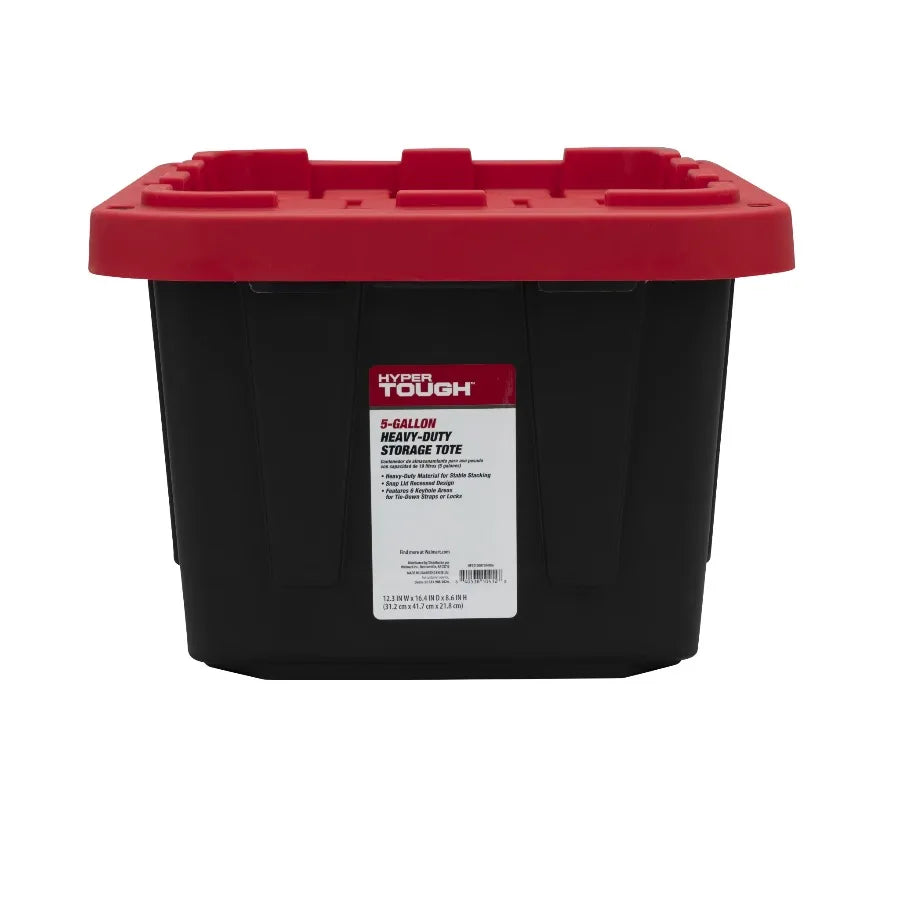 Hyper Tough Heavy Duty Plastic Storage Bins With Snap Lids