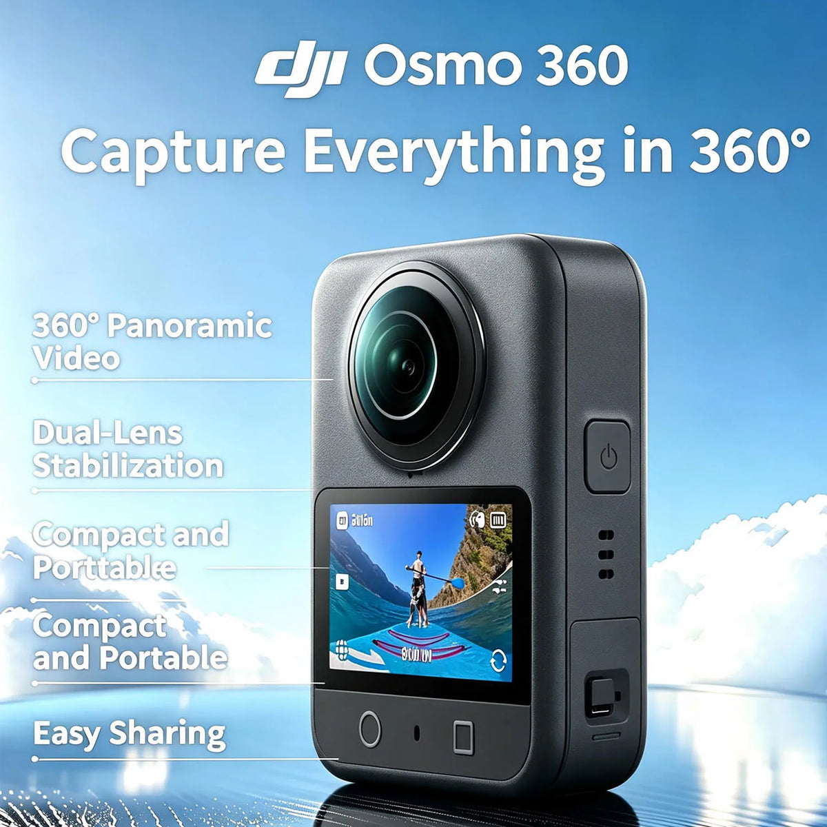 DJI Osmo 360 Camera With 8K Video And 120MP Photos