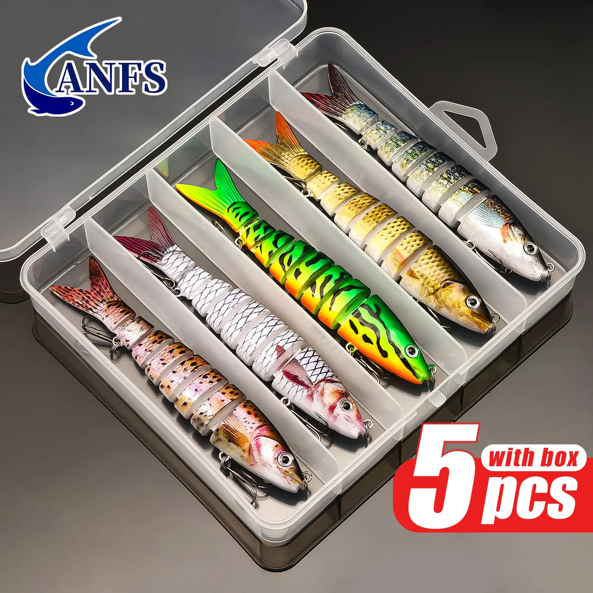 ANFS Jointed Sinking Swimbait Fishing Lures With Realistic Design