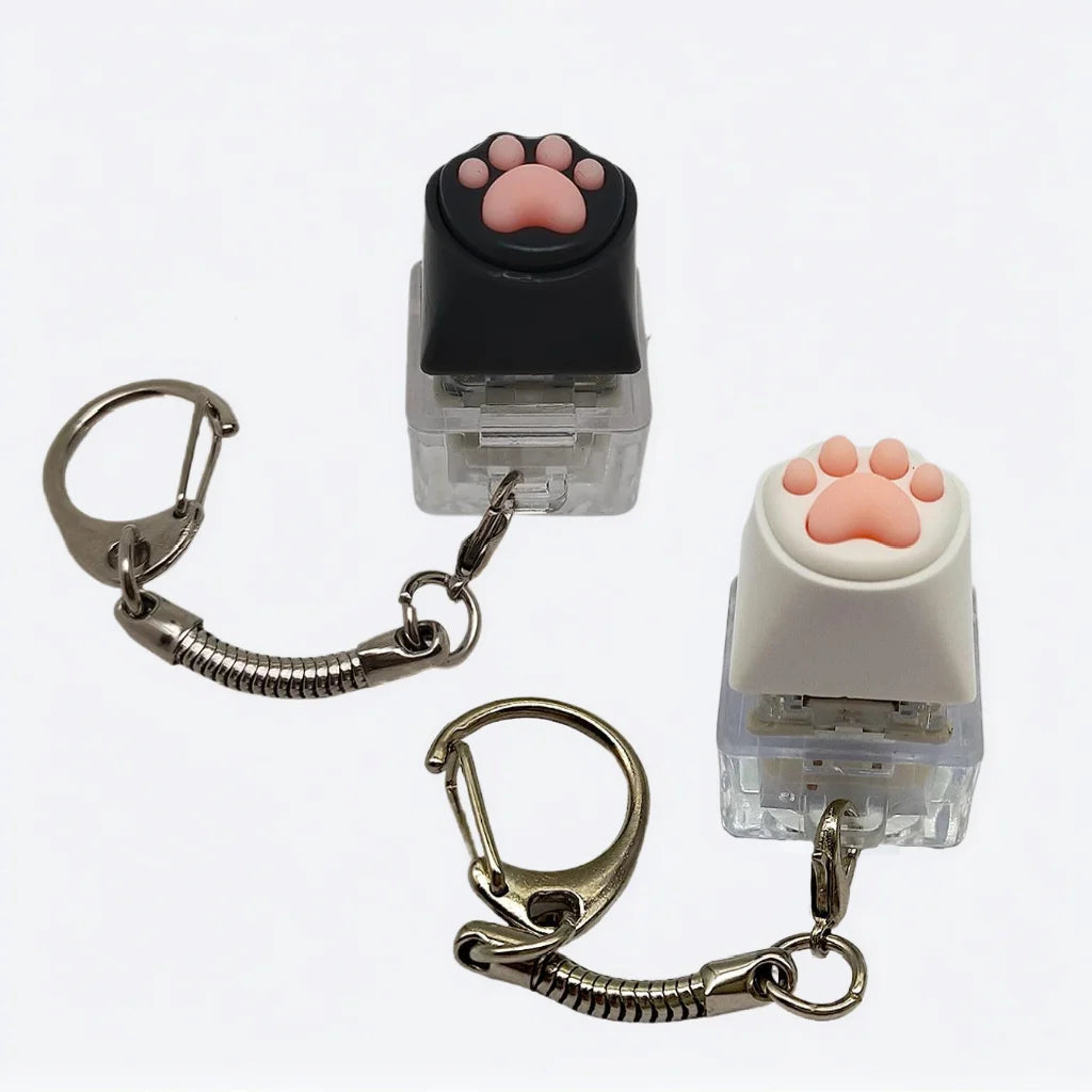 Cute Cat Paw Squishy Keychain Stress Relief Fidget Toy