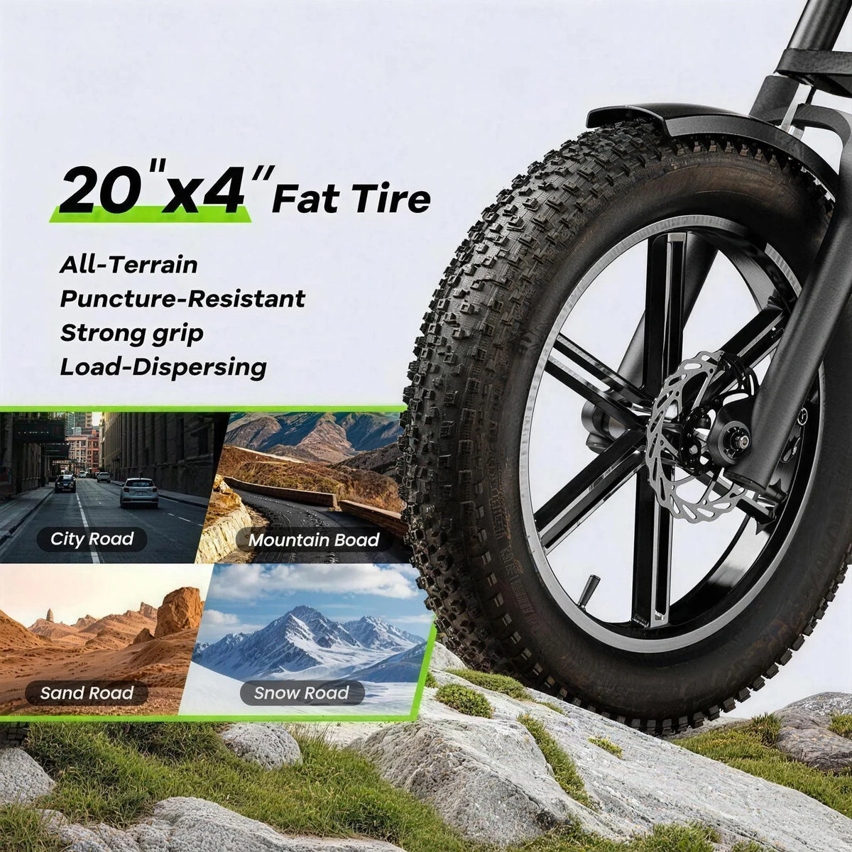 Cybervelo 1000W Fat Tire Electric Dirt Bike Off Road Ebike