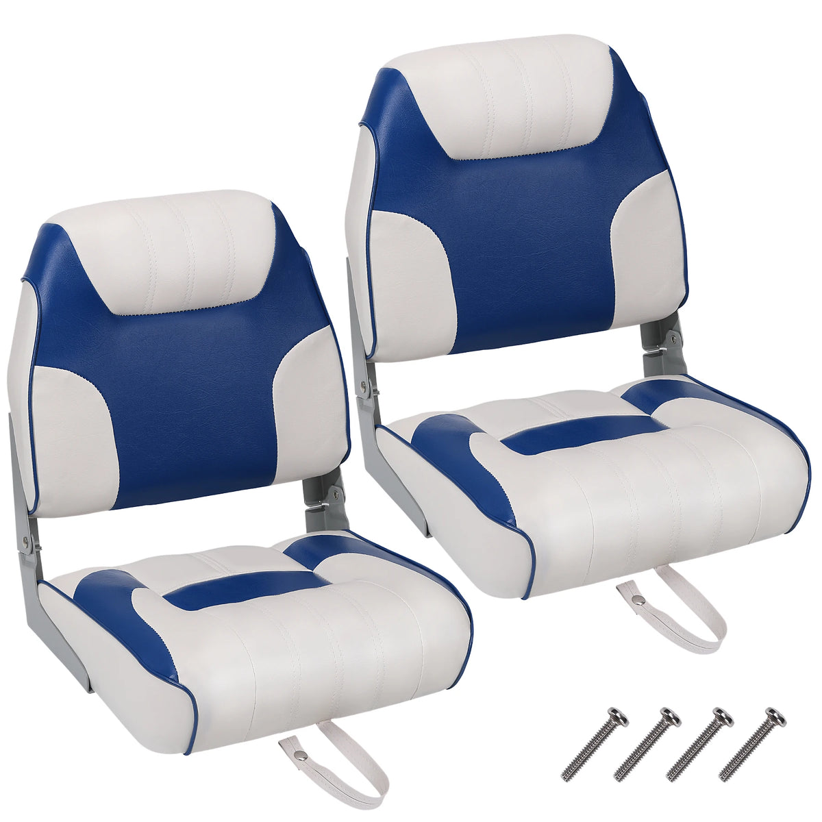 Folding Boat Seats with Thick Padding and Weather Resistant Design