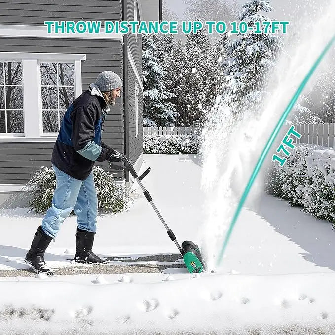 Electric Snow Blower With Brushless Motor For Driveway Clearing