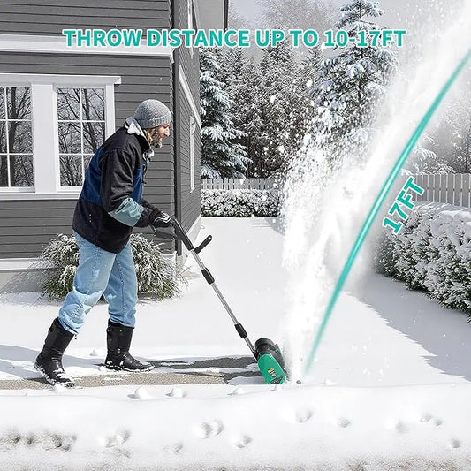 Electric Snow Blower With Brushless Motor For Driveway Clearing
