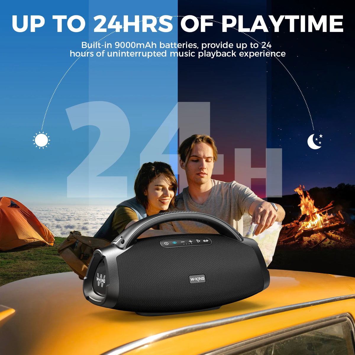 W-King X20 200W RMS Waterproof Bluetooth Party Boombox Speaker