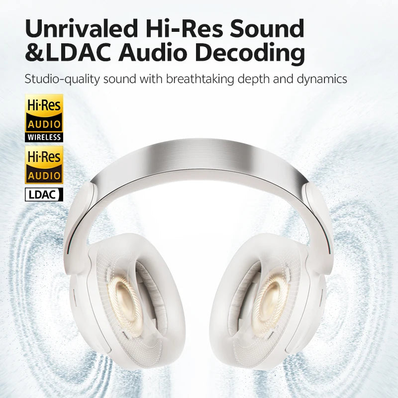 QCY H3S Wireless Headphones With Adaptive Noise Cancellation
