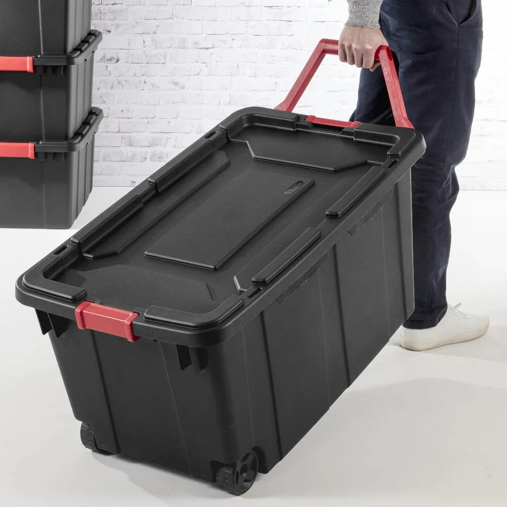 Sterilite Industrial Wheeled Plastic Storage Container