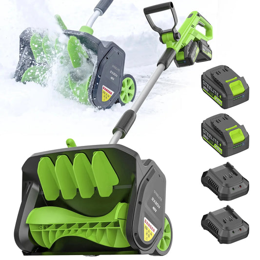 Deli Cordless Snow Shovel With Wheels And Brushless Motor