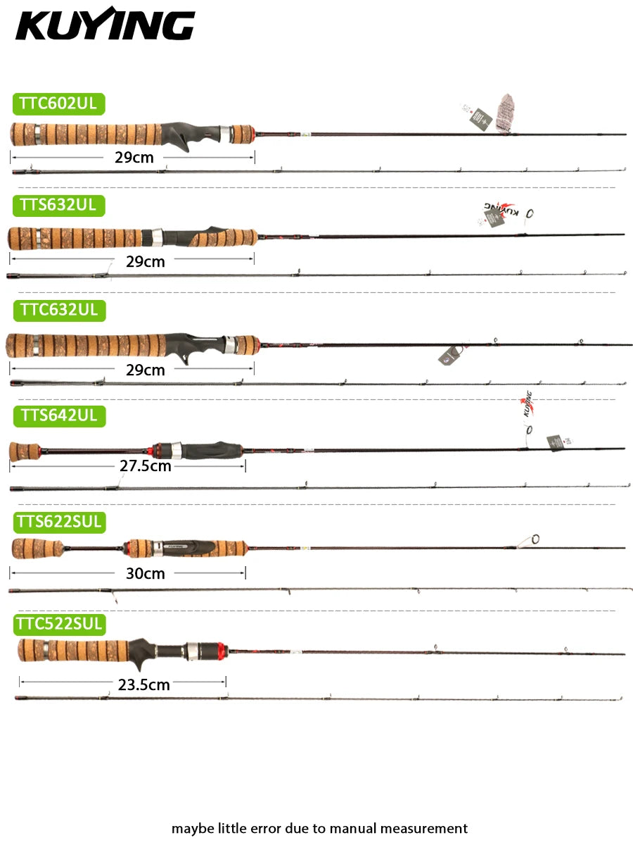 Kuying Teton Carbon Fishing Rod For Spinning And Casting