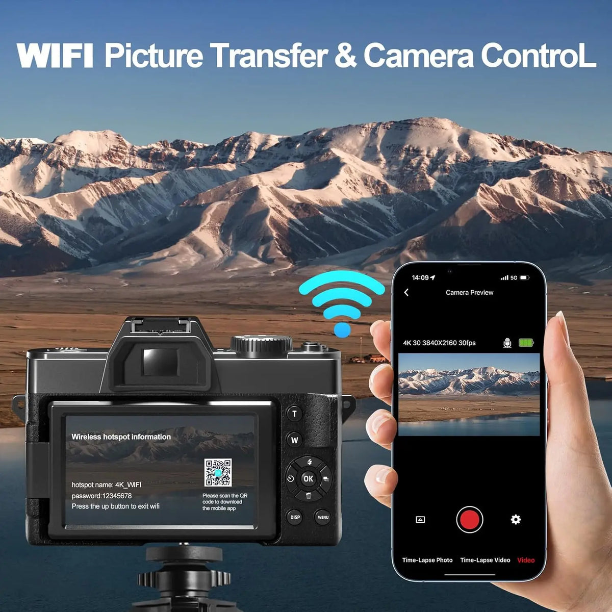 NBD 4K Digital Camera With 48MP Sensor And Flip Screen
