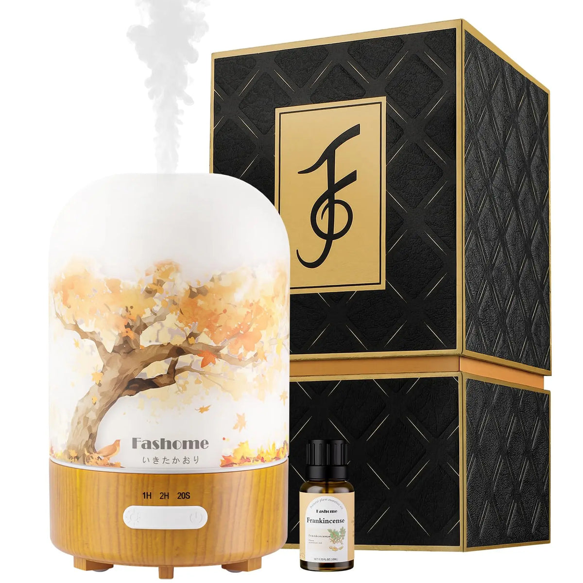 Fashome Handcrafted Glass Essential Oil Diffuser With Auto Shut Off