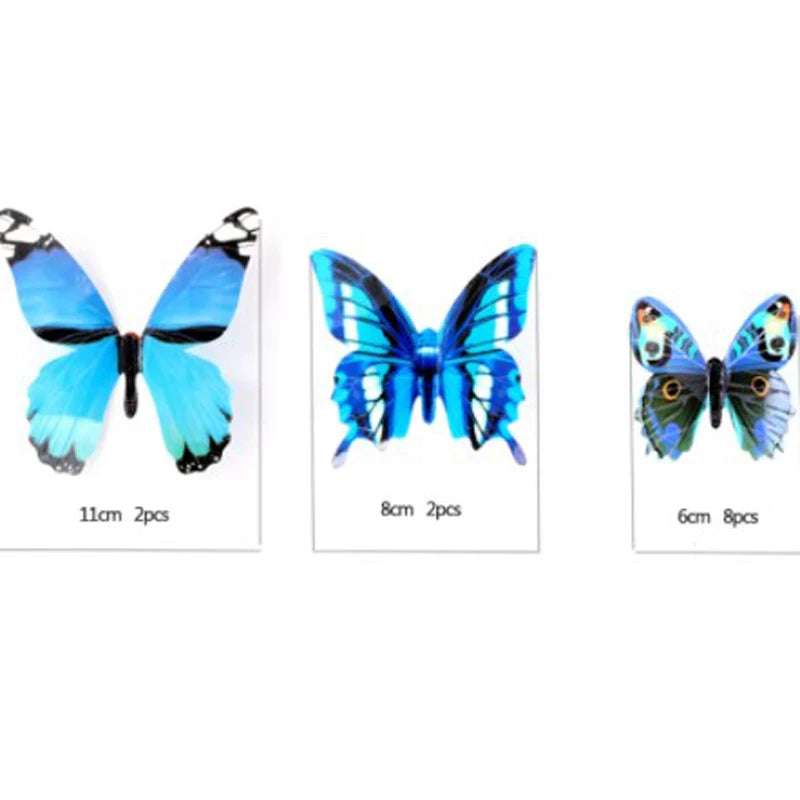 3D Luminous Butterfly Wall Stickers for Creative Home Decor