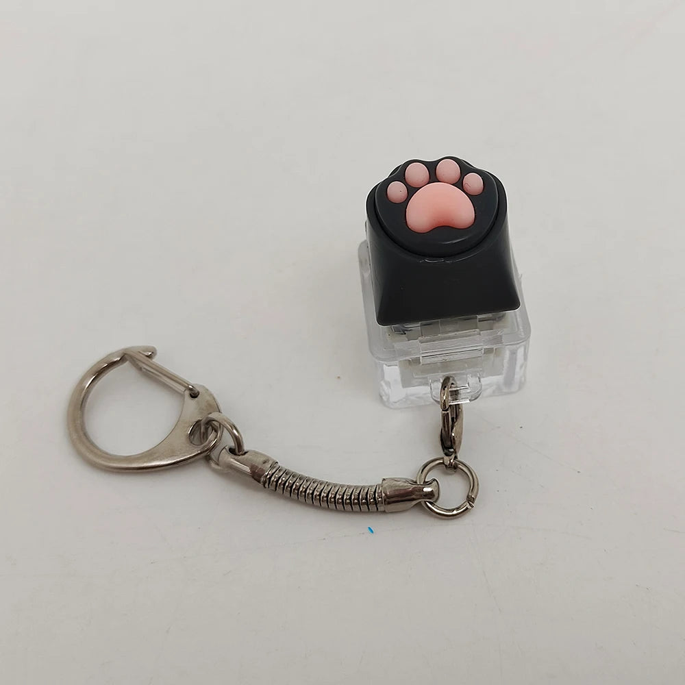 Cute Cat Paw Squishy Keychain Stress Relief Fidget Toy