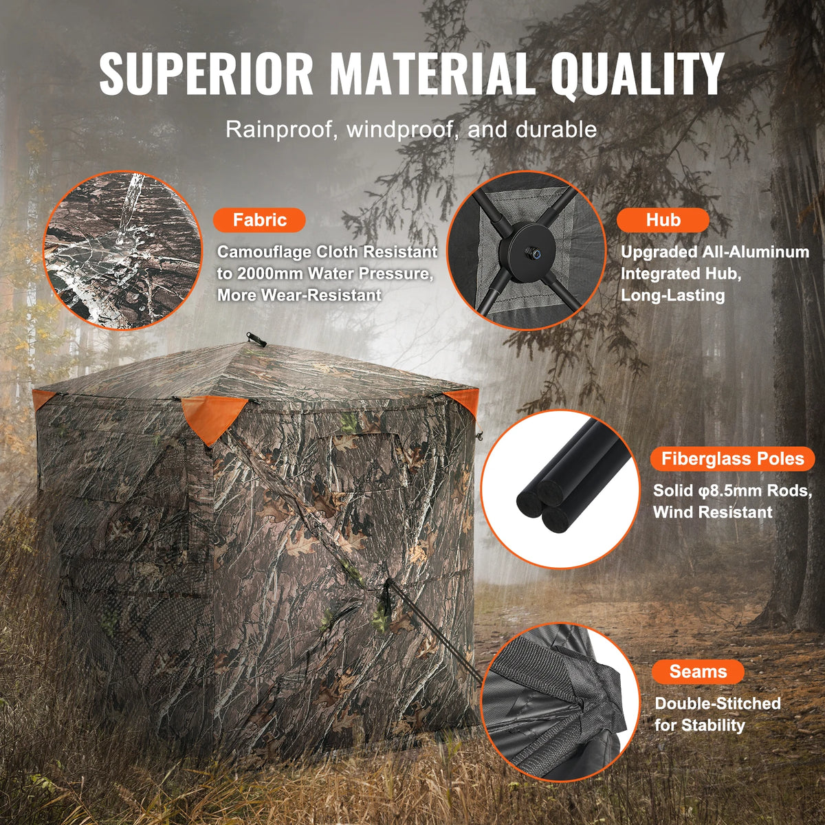 SucceBuy 270 Degree See Through Hunting Blind For Deer Turkey