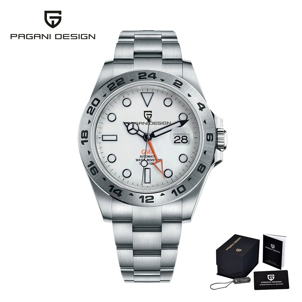 PAGANI DESIGN Automatic GMT Men's Watch With Sapphire Crystal