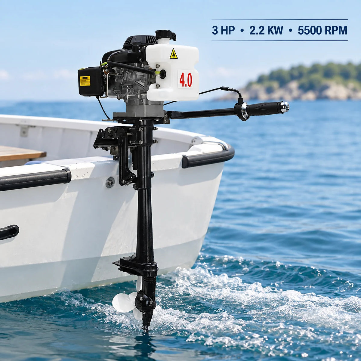 Air Cooled Four Stroke Outboard Motor for Fishing Boats