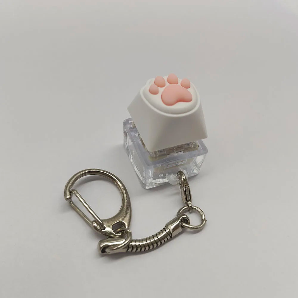 Cute Cat Paw Squishy Keychain Stress Relief Fidget Toy