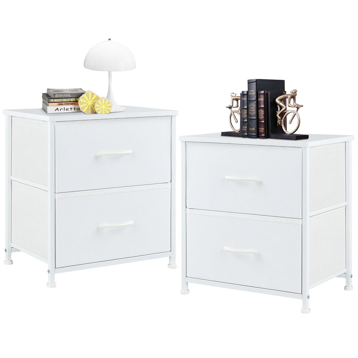 JHK Modern Fabric Drawer Living Room Storage Cabinet