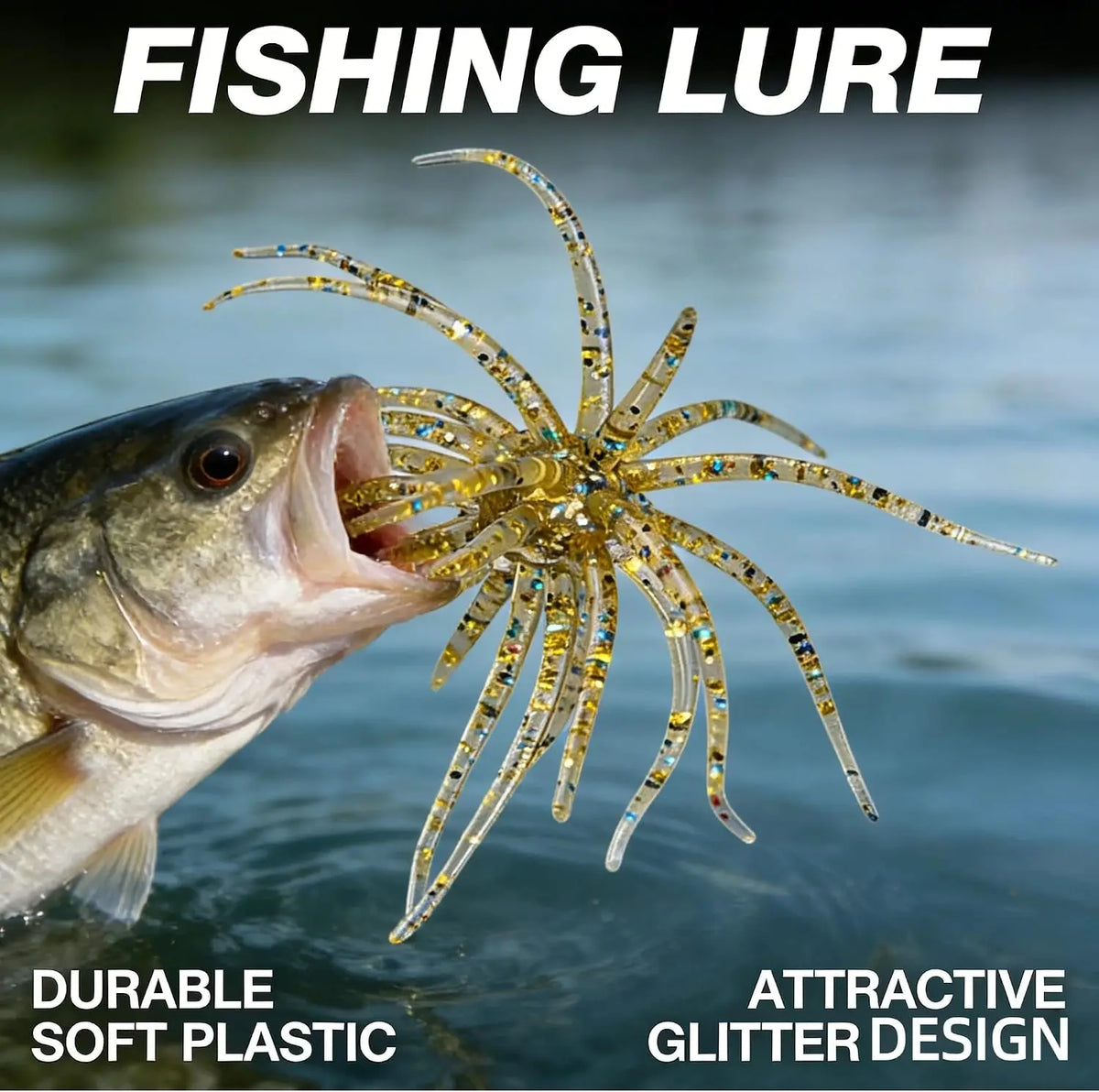Soft Plastic Urchin Fishing Lures for Bass Trout and Crappie