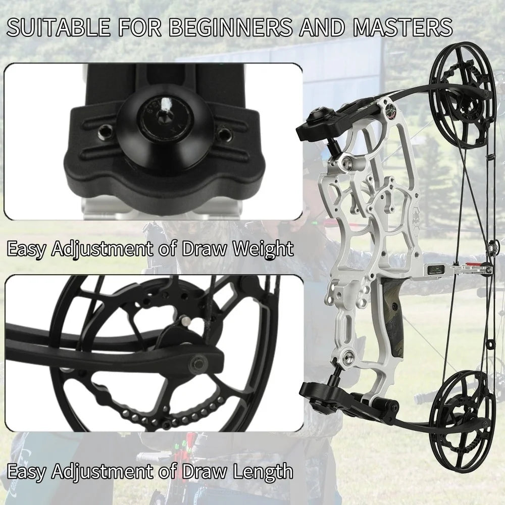 Adjustable Compound Bow Archery Set For Hunting And Target Shooting