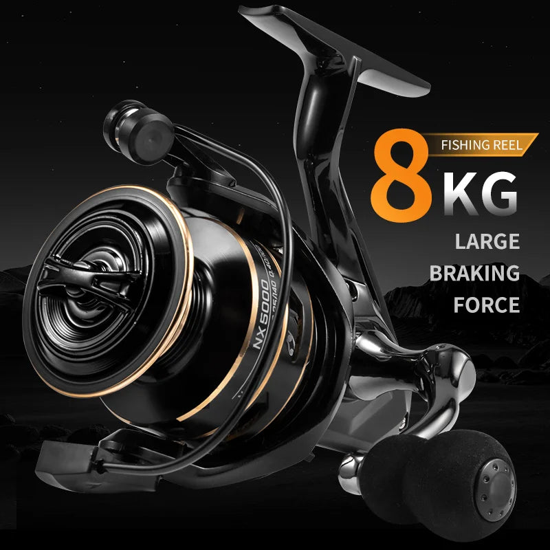 J-BARZILLAI NX Metal Spinning Fishing Reel With 10KG Max Drag