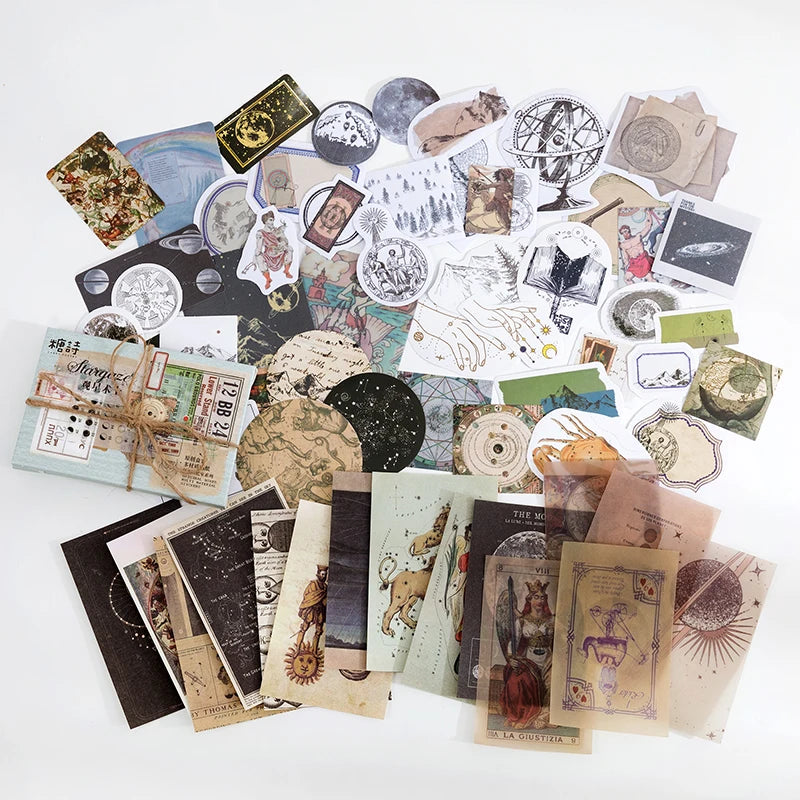Vintage Mushroom Plant And Butterfly Stickers For Journals And Crafts