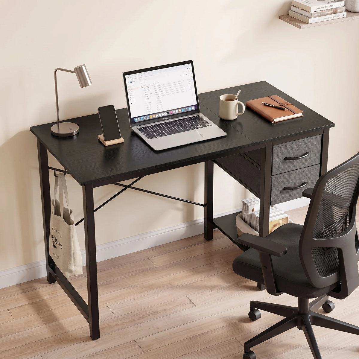 MCQ Ergonomic Office Desk With Drawers And Stable X Frame