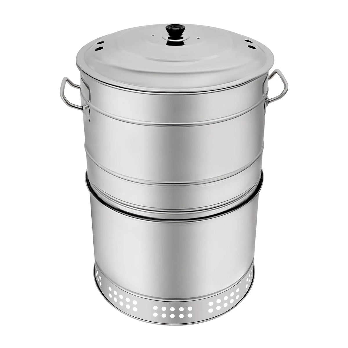 Portable Stainless Steel Hanging Charcoal Grill With Rotating Skewers