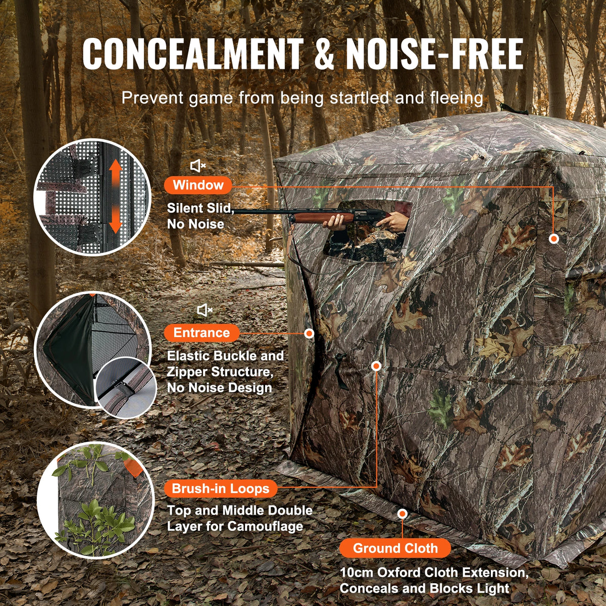 SucceBuy 270 Degree See Through Hunting Blind For Deer Turkey