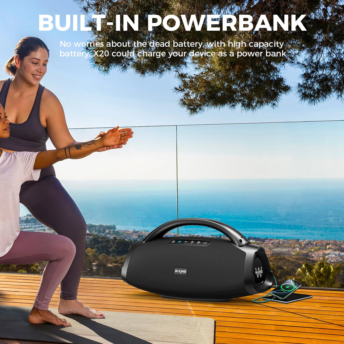W-King X20 200W RMS Waterproof Bluetooth Party Boombox Speaker