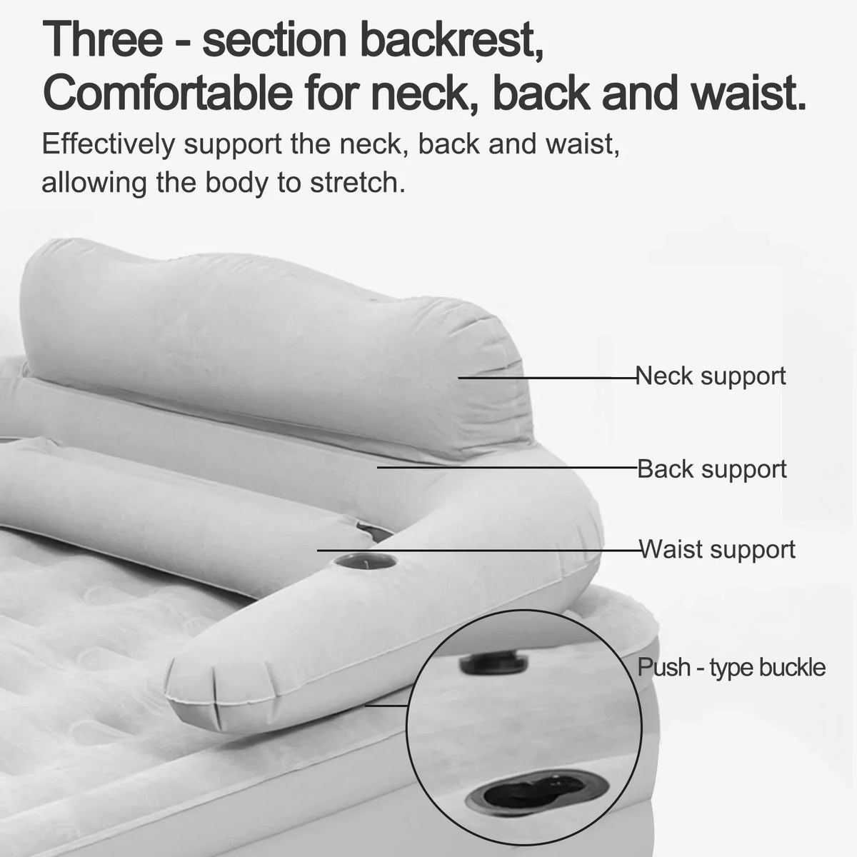 Automatic Inflatable Camping Mattress With Built In Fast Inflator Pump