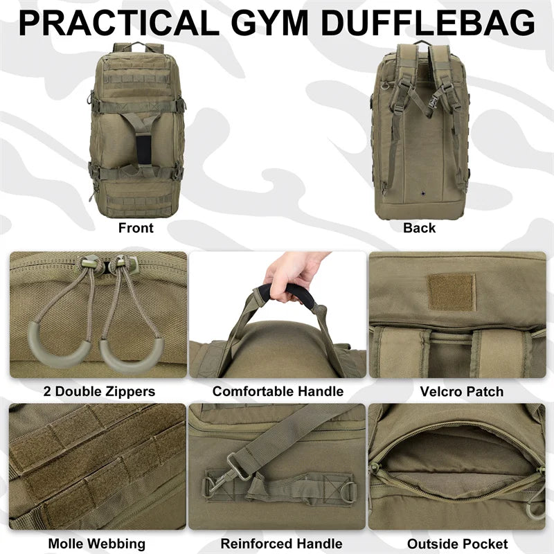 LQARMY Tactical Outdoor Backpack For Hiking Camping And Travel Gear