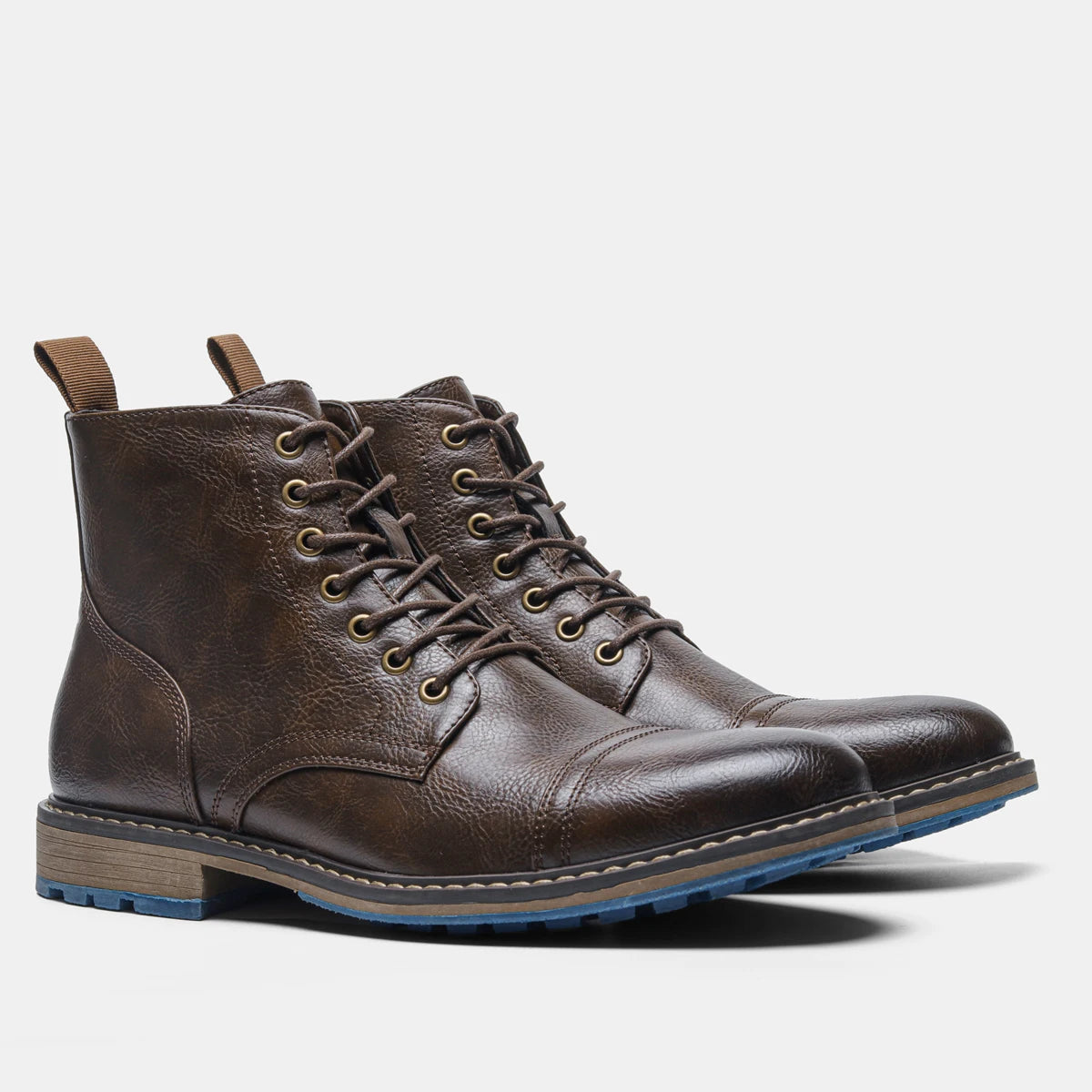 Hecrafted Mens Fashion Ankle Boots With Comfortable Zip Closure