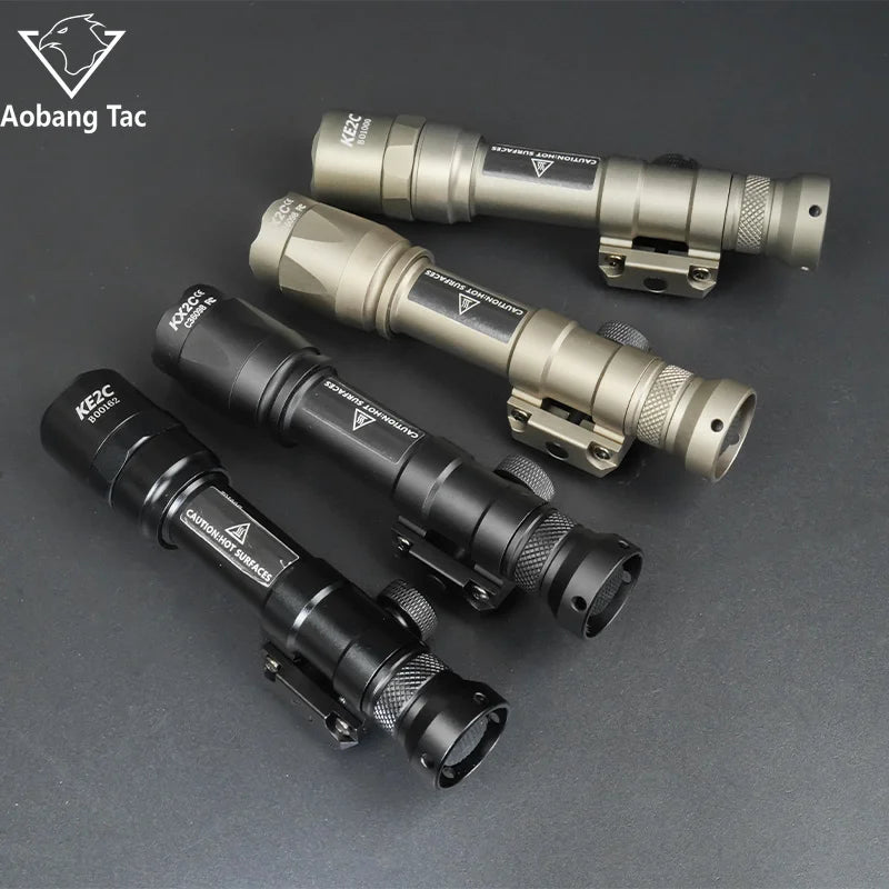 Tactical M300B M600B Flashlight Set M600C M300C LED Airsoftl Hunting Lamp with MLOK or 20MM Light Mount+SF Plug Momentary Switch