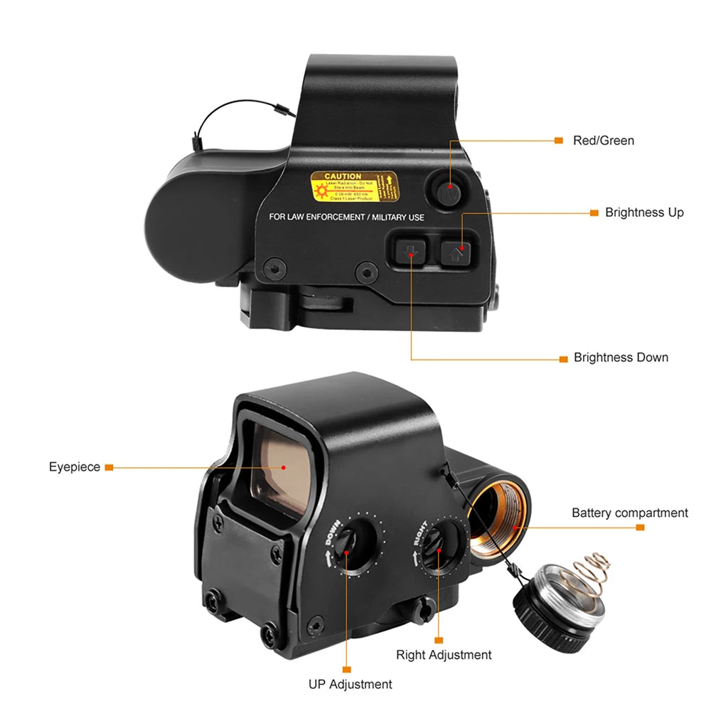 Bestsight 551 Red Green Dot Holographic Sight Scope For Hunting Rifle
