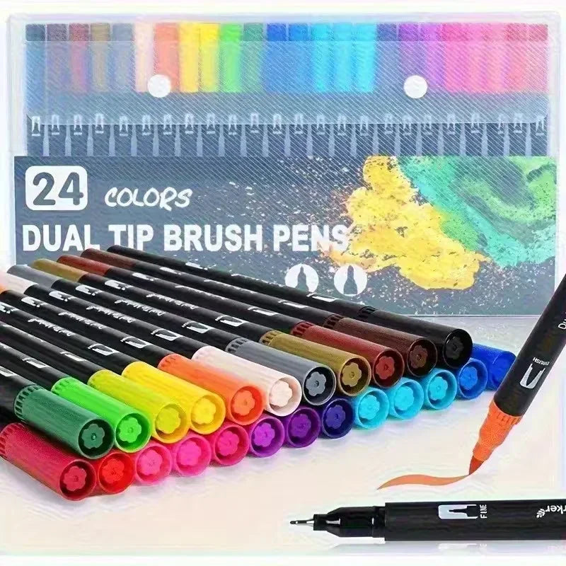 Durable Dual Tip Acrylic Paint Markers For Art And Crafts