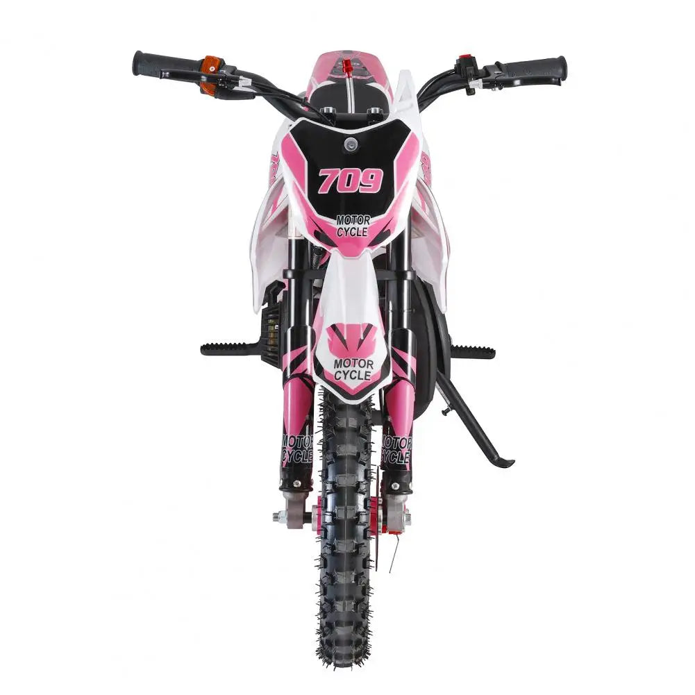 Mountain Off Road Mini Motorcycle 49cc 4-Stroke Kids Dirt Bike Gas Power Motocross Pocket Motorbike Pink