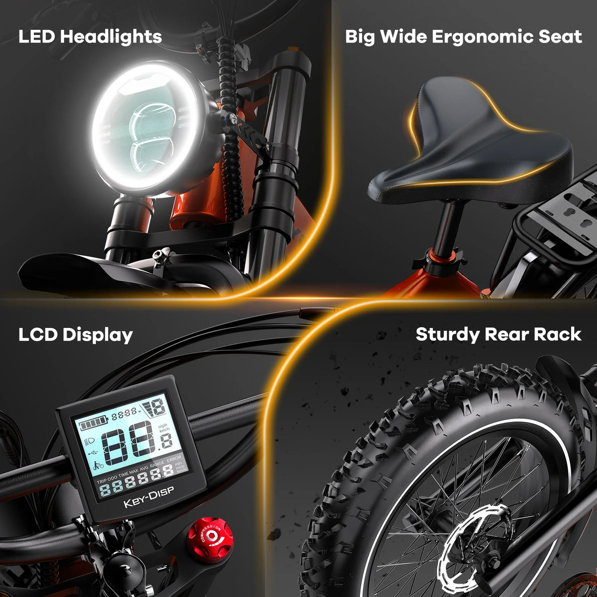 Cybervelo Foldable Fat Tire Electric Bike With 2000W Motor
