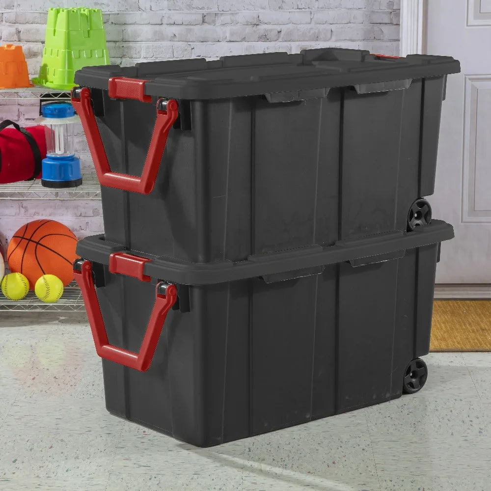 Sterilite Industrial Wheeled Plastic Storage Container