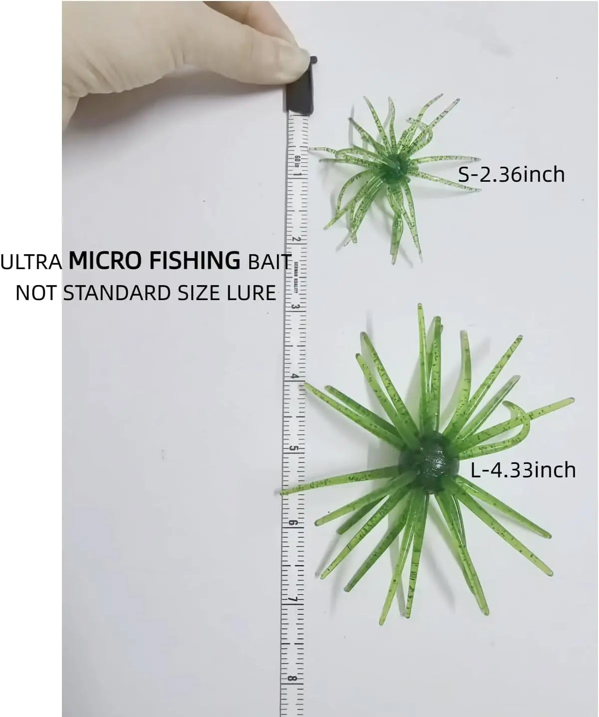 Soft Plastic Urchin Fishing Lures for Bass Trout and Crappie