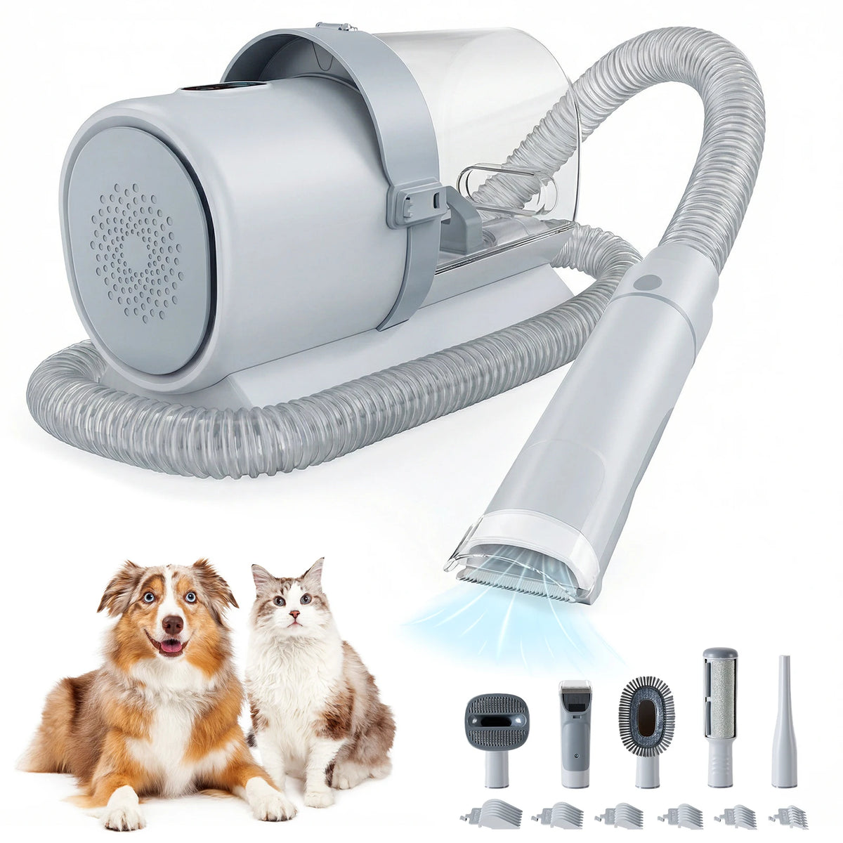 JHK Professional Pet Grooming Vacuum Kit With Cordless Clippers