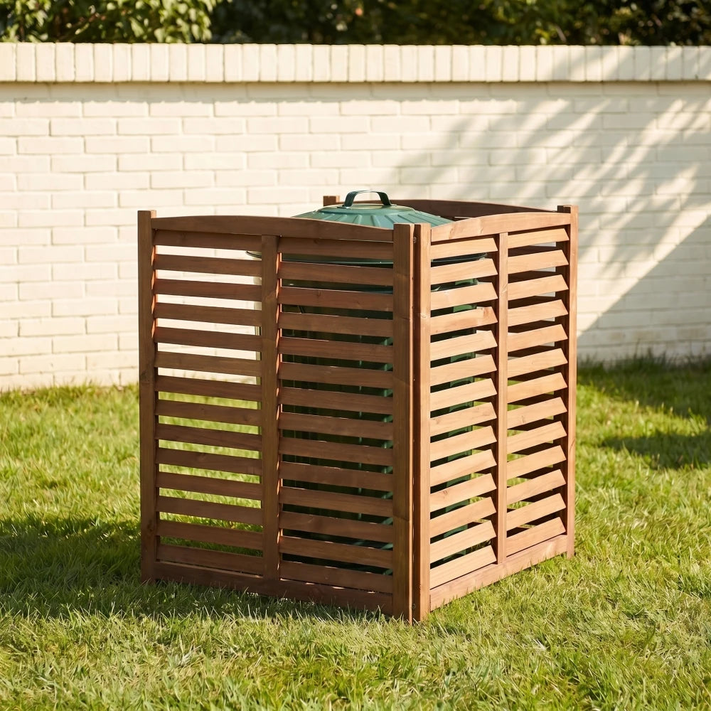 2-Panel Outdoor Air Conditioner Fence Screen, Outside Wood Privacy Fence, Backyard Garden Patio 38 W X 42 H Garden Supplies FYCS