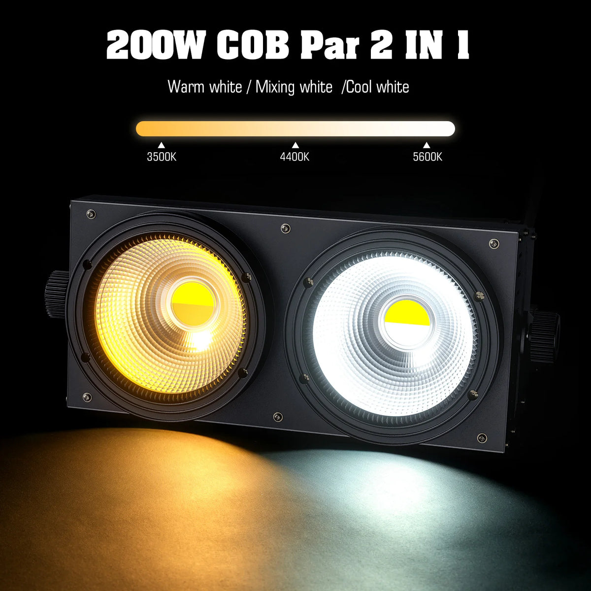 U'King 200W COB LED Par Light DMX Stage Lighting
