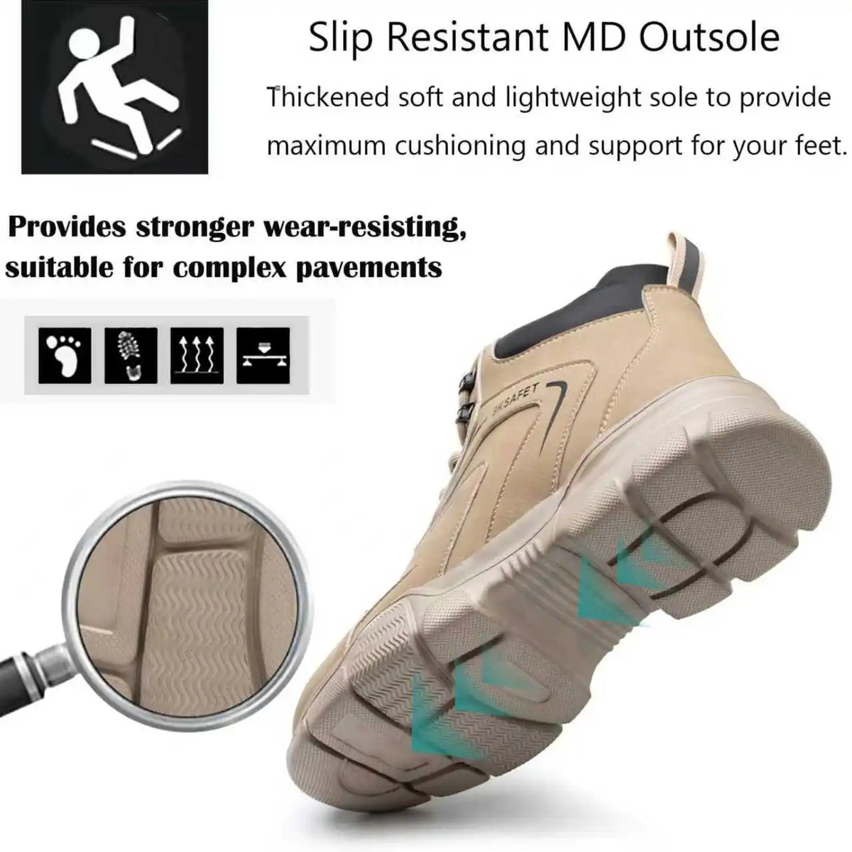 Water Repellent Anti Puncture Industrial Construction Safety Boots