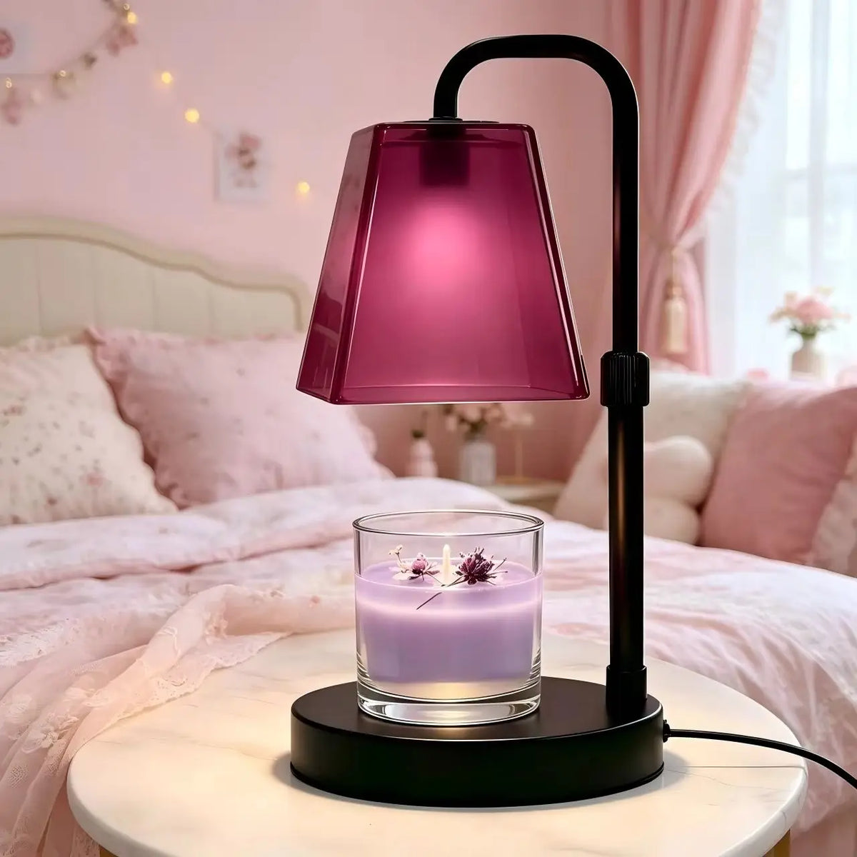 Glass Candle Warmer Lamp With Timer Dimming And Automatic Shutoff