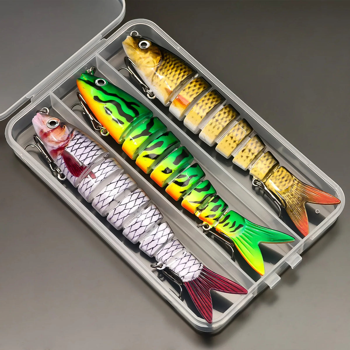 ANFS Realistic Jointed Swimbait Fishing Lures for Bass and Trout