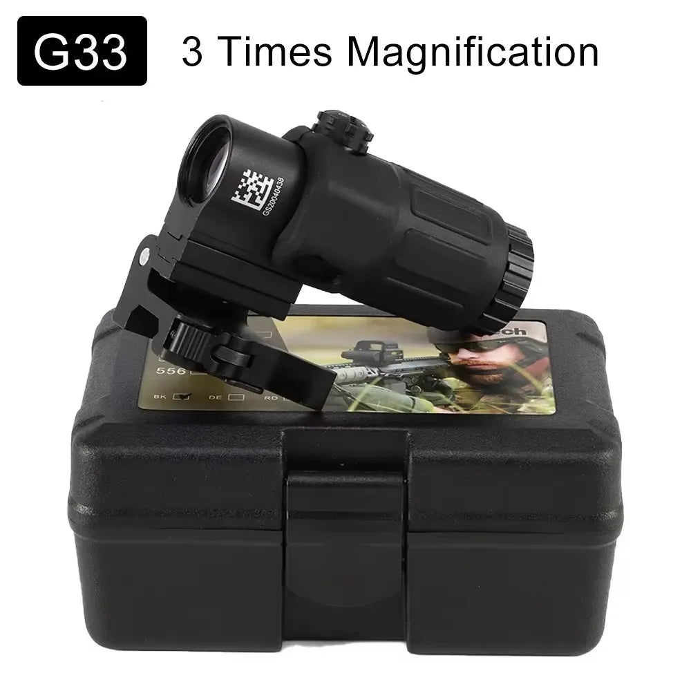 Bestsight G33 Side Switch 3X Magnifier Scope With Quick Detach Mount