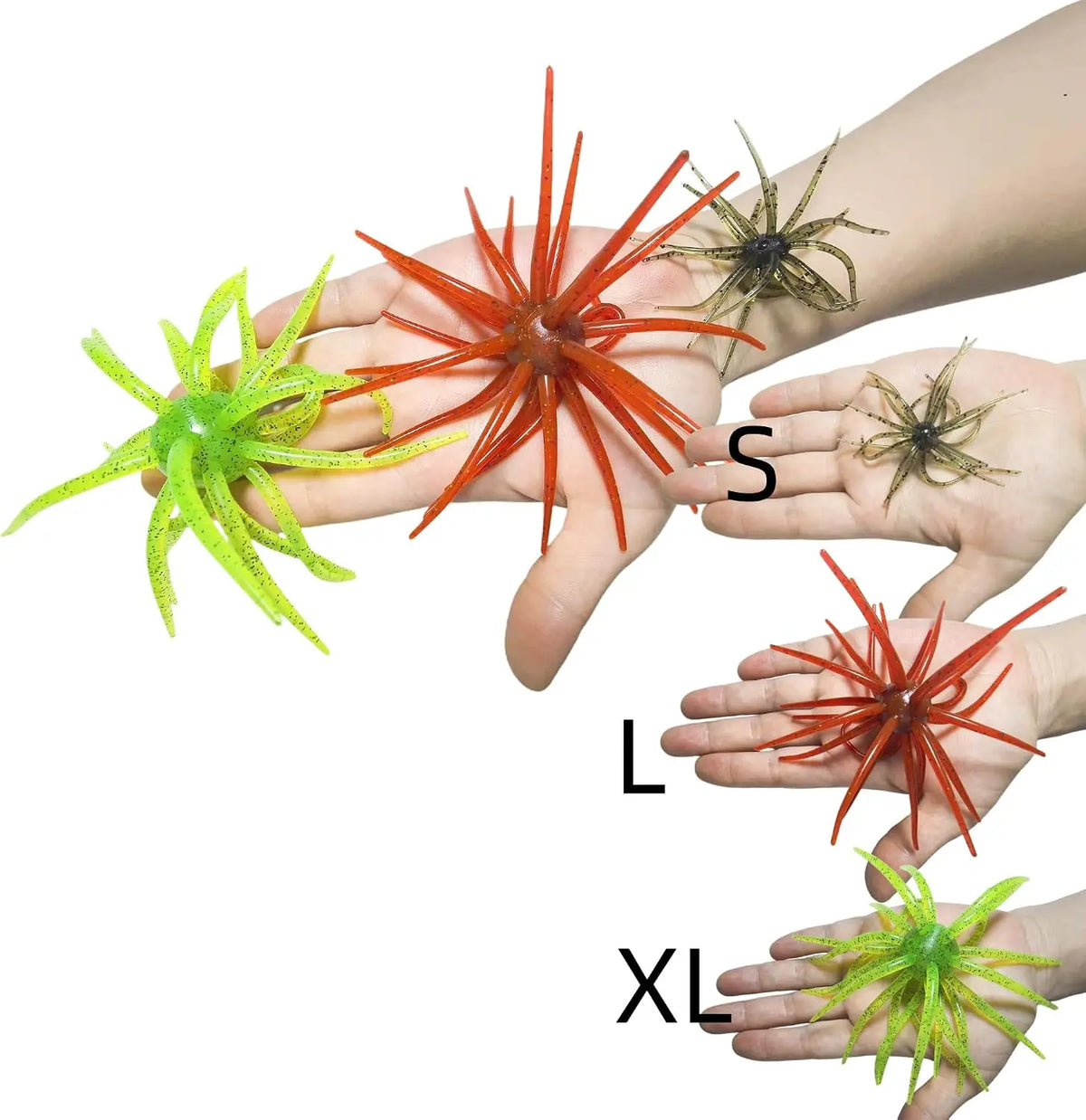 Soft Plastic Urchin Fishing Lures for Bass Trout and Crappie